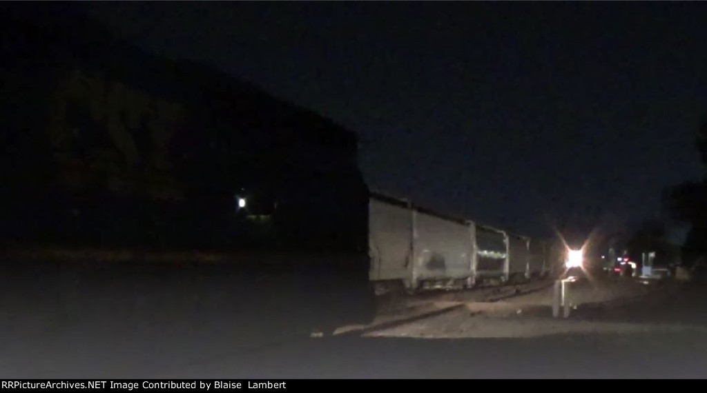 THREE CSX trains meeting